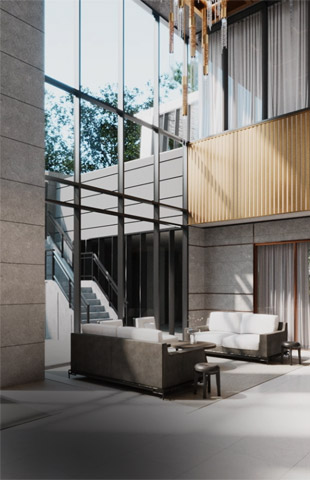 어나드범어 로비 라운지 커뮤니티 시설